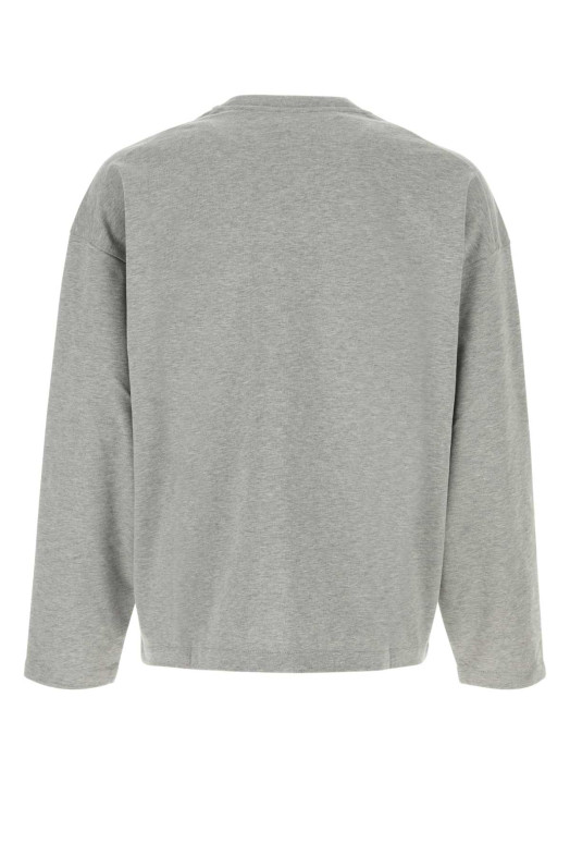 Grey cotton t-shirt Black JIL SANDER (J22GC0278J20399)