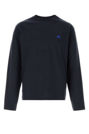 Midnight blue cotton t-shirt JIL SANDER (J22GC0282J45048)