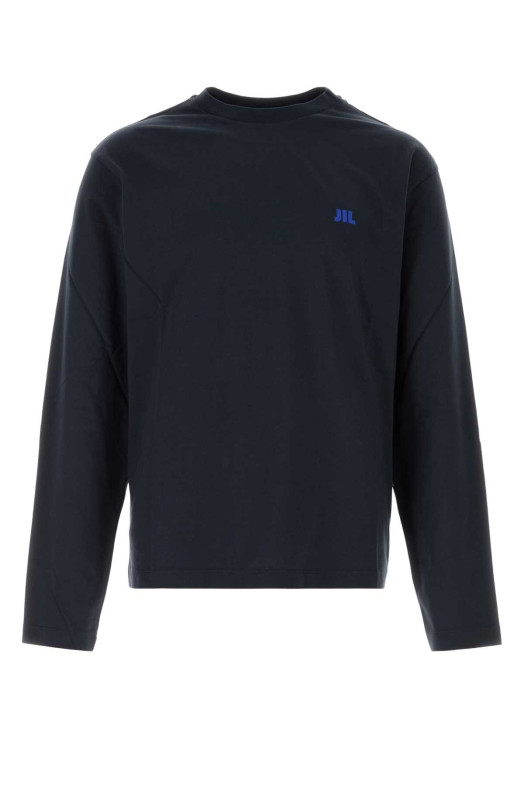 Midnight blue cotton t-shirt JIL SANDER (J22GC0282J45048)