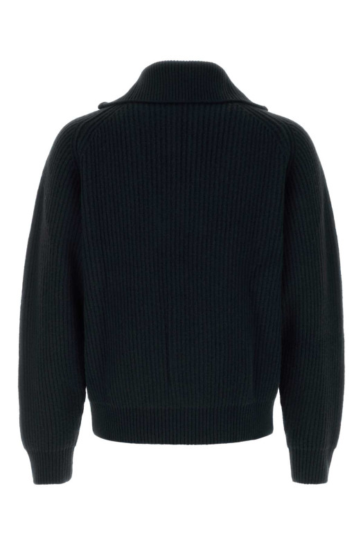Black wool polo shirt JIL SANDER (J22GP0291J14848)