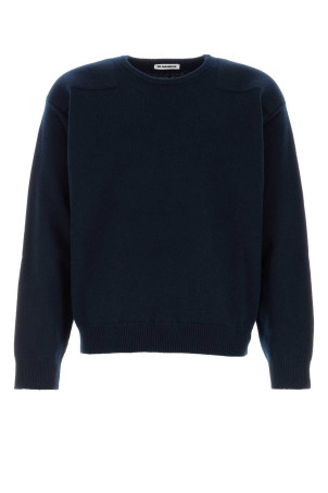 Midnight blue wool blend sweater JIL SANDER (J22GP0294J14851)