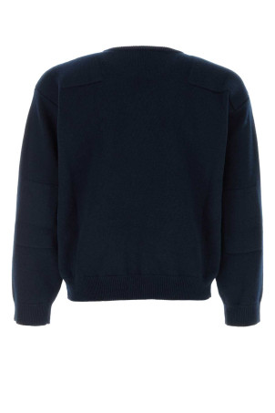 Midnight blue wool blend sweater JIL SANDER (J22GP0294J14851)