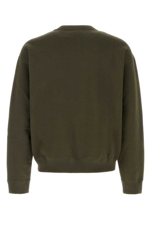Olive green cotton sweatshirt JIL SANDER (J22GU0166J20128)