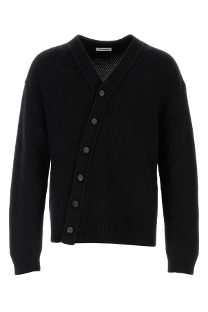 Black wool blend cardigan JIL SANDER (J22HP0054J14860)
