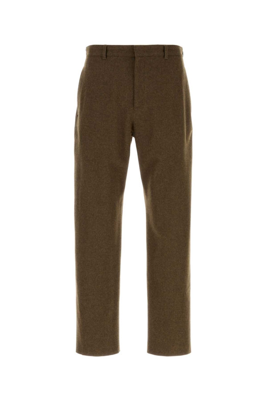 Brown felt pant JIL SANDER (J22KA0362J40182)