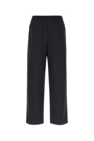 Black tech fabric wide-leg pant JIL SANDER (J22KA0366J74276)