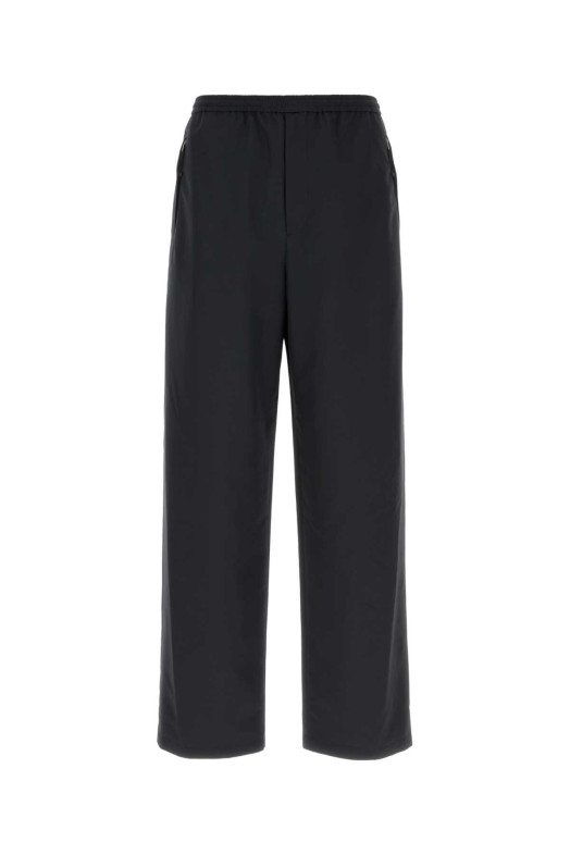 Black tech fabric wide-leg pant JIL SANDER (J22KA0366J74276)