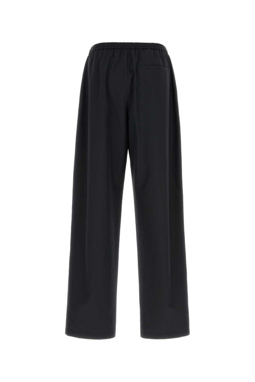 Black tech fabric wide-leg pant JIL SANDER (J22KA0366J74276)