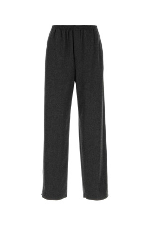 Брюки из графитовой фланели, чёрные, JIL SANDER (J22KA0406J40333)