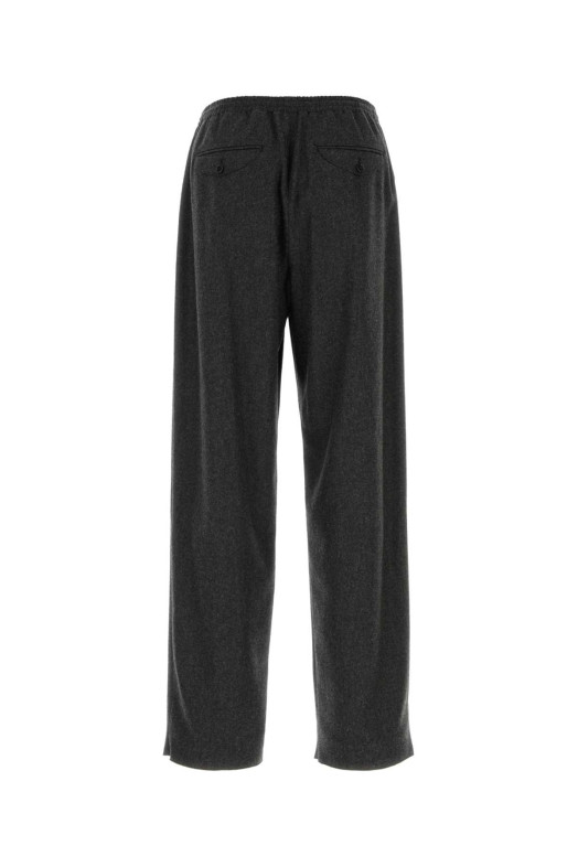 Брюки из графитовой фланели, чёрные, JIL SANDER (J22KA0406J40333)
