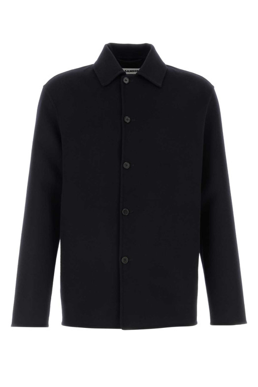 Midnight blue wool blend shirt JIL SANDER (J22SW0139J40342)