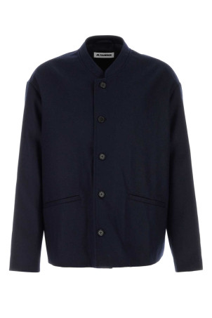 Midnight blue wool jacket Black JIL SANDER (J22SW0167J40367)