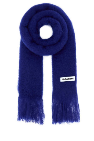 Blue mohair blend scarf JIL SANDER (J22TE0114J40041)