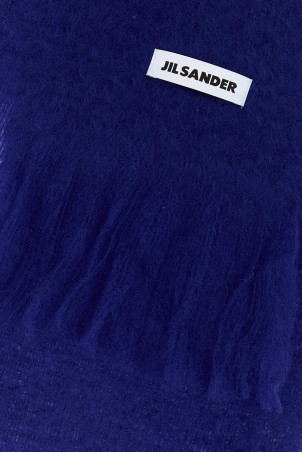 Blue mohair blend scarf JIL SANDER (J22TE0114J40041)