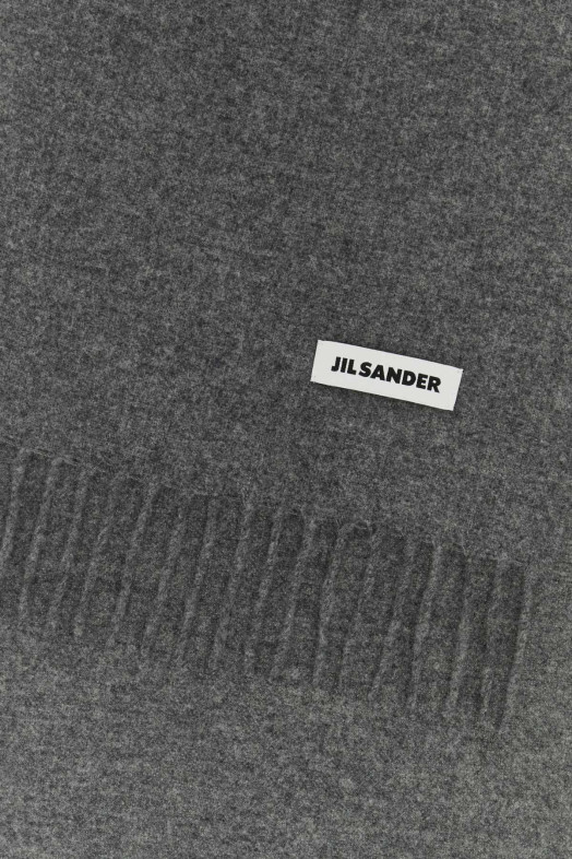 Dark grey wool scarf JIL SANDER (J22TE0116J40376)