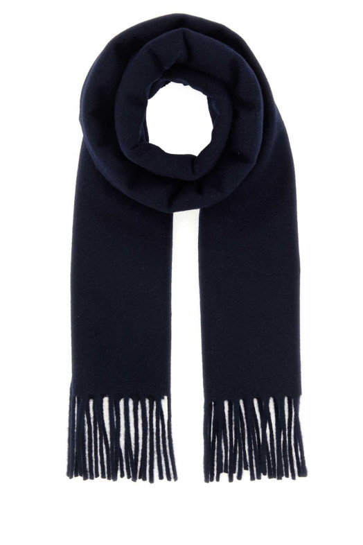 Midnight blue wool scarf JIL SANDER (J22TE0116J40376)