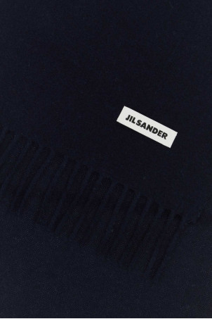 Midnight blue wool scarf JIL SANDER (J22TE0116J40376)