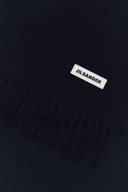Midnight blue wool scarf JIL SANDER (J22TE0116J40376)