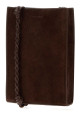 Brown suede small Tangle shoulder bag JIL SANDER (J25WG0003P9295)