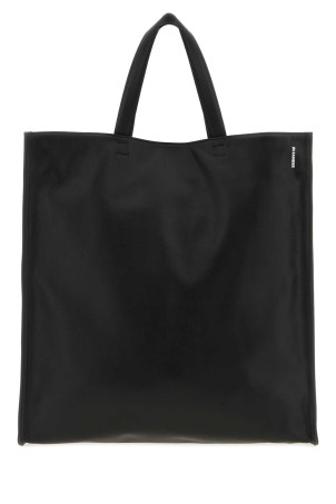 Black leather Light shopping bag JIL SANDER (J26WC0031P9300)