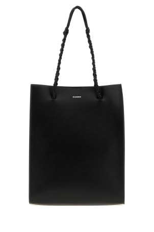 Black leather Tangle shopping bag JIL SANDER (J26WC0034P9046)