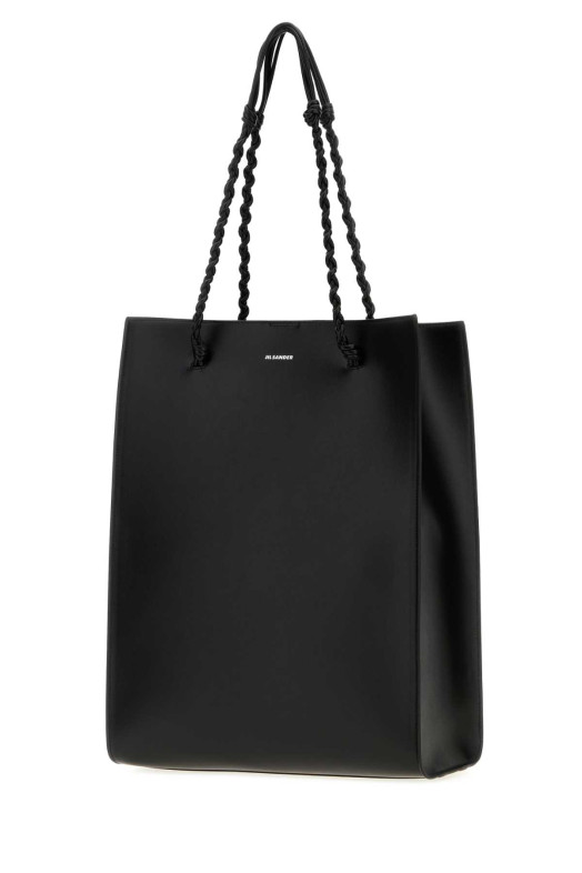Black leather Tangle shopping bag JIL SANDER (J26WC0034P9046)