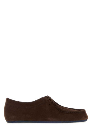 Dark brown suede lace-up shoes JIL SANDER (J32ZJ0022P7692)