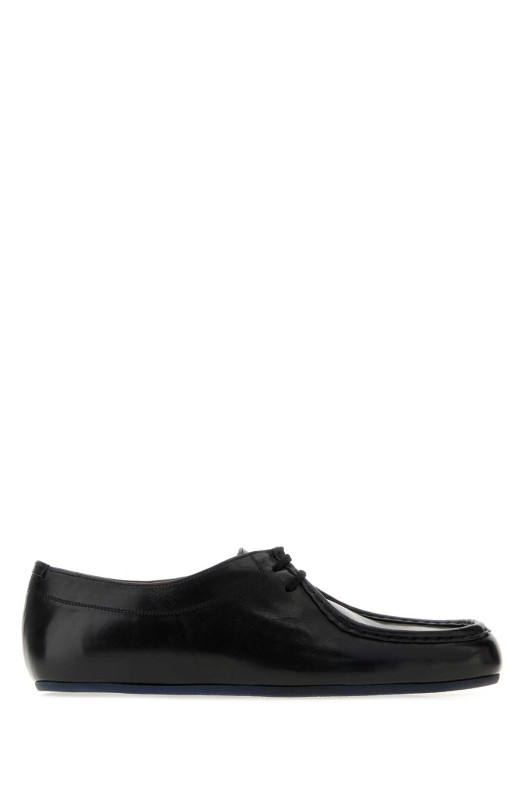 Black leather Hood lace-up shoes JIL SANDER (J32ZJ0026P7698)