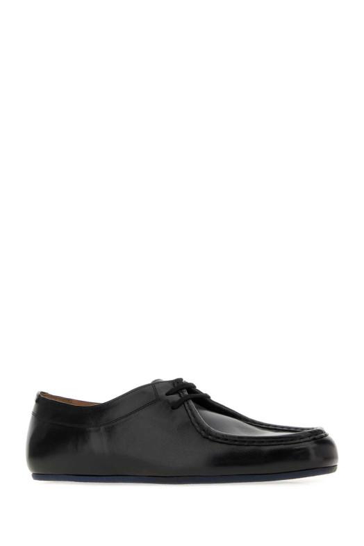 Black leather Hood lace-up shoes JIL SANDER (J32ZJ0026P7698)