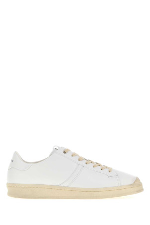 White leather sneakers Black JIL SANDER (J33WS0055P7823)