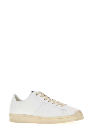 White leather sneakers Black JIL SANDER (J33WS0055P7823)