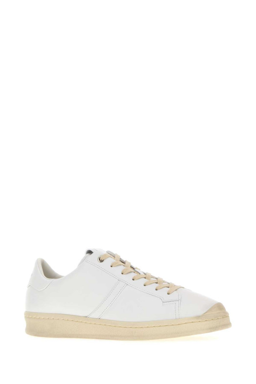 White leather sneakers Black JIL SANDER (J33WS0055P7823)