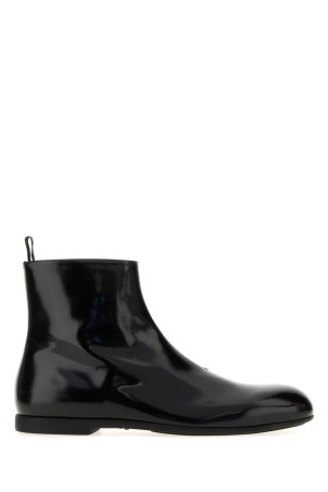 Black leather ankle boots JIL SANDER (J33WU0069P7032)