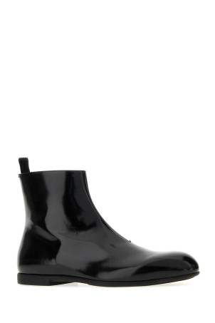 Black leather ankle boots JIL SANDER (J33WU0069P7032)