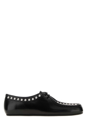 Black leather lace-up shoes JIL SANDER (J33ZJ0029P7698)