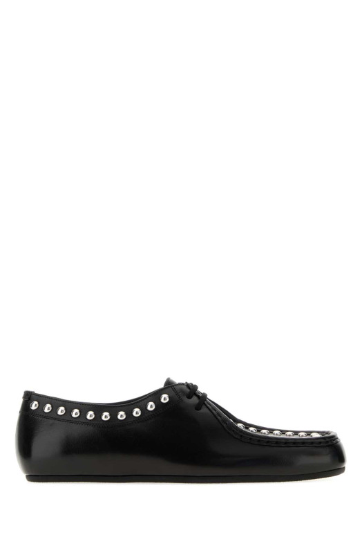 Black leather lace-up shoes JIL SANDER (J33ZJ0029P7698)