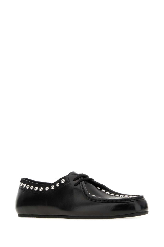 Black leather lace-up shoes JIL SANDER (J33ZJ0029P7698)