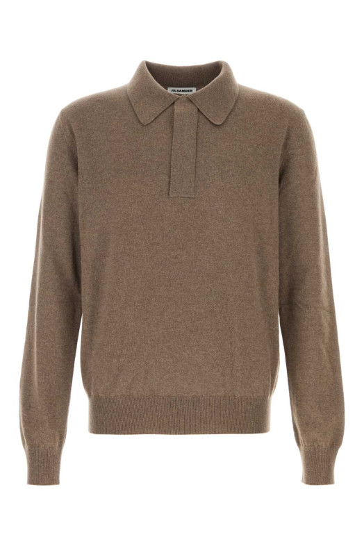 Mud wool polo shirt JIL SANDER (J61GL0003J14823)