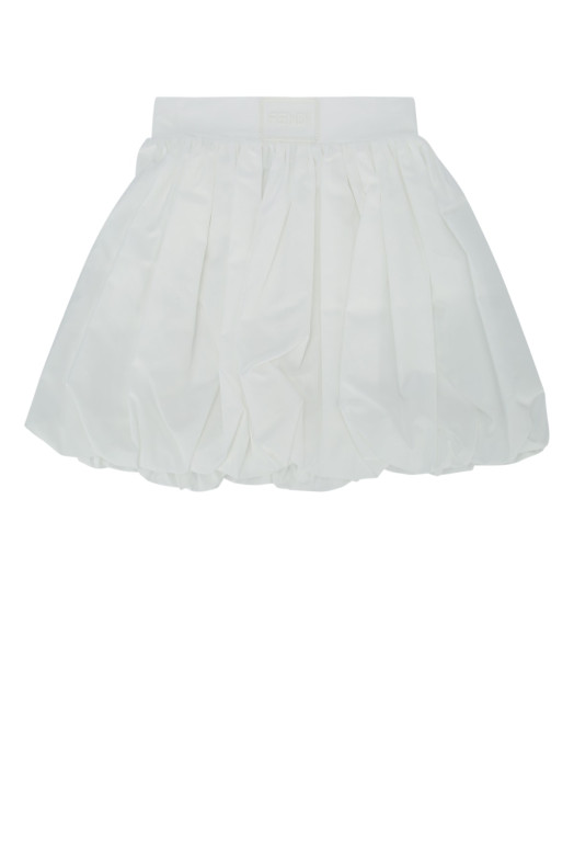 Спідниця з попліну «Gesso», біла, FENDI KIDS (JFE207AEXZ)