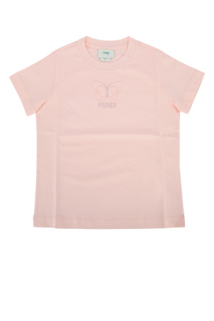 Футболка з джерсі «Tinto Rosa Peony» від FENDI KIDS (JFI4087AJ)