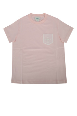 Футболка з джерсі «Tinto Rosa Peony» від FENDI KIDS (JFI4117AJ)