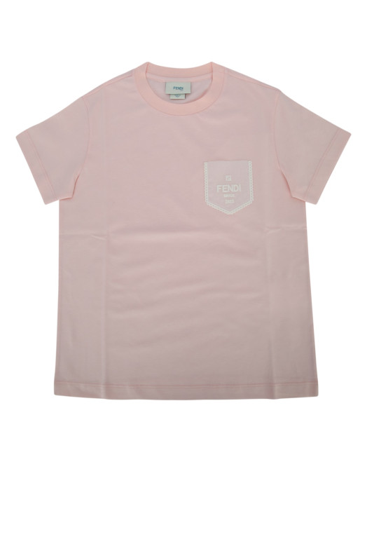 Футболка з джерсі «Tinto Rosa Peony» від FENDI KIDS (JFI4117AJ)