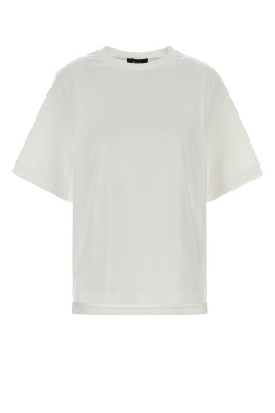 White cotton oversize t-shirt Black HERNO LAMINAR (JG00062DL52132)