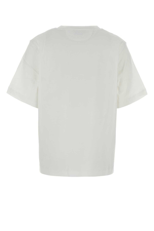 White cotton oversize t-shirt Black HERNO LAMINAR (JG00062DL52132)