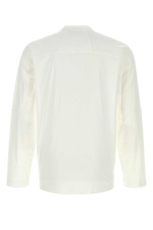 White cotton t-shirt Black HERNO LAMINAR (JG00074UL52132)