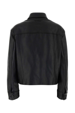 Two-tone leather jacket Black MARNI (JKMX0414QUULV893)