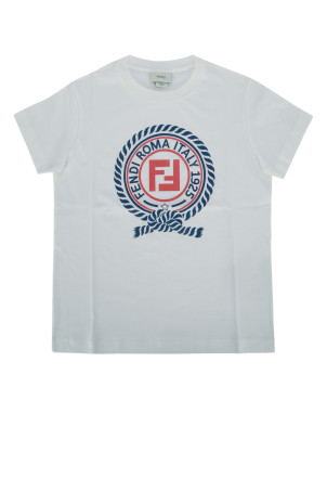 T-SHIRT JERSEY TINTO GESSO White FENDI KIDS (JMI5127AJ)