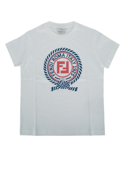 T-SHIRT JERSEY TINTO GESSO White FENDI KIDS (JMI5127AJ)