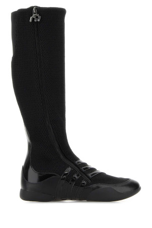 Black mesh and leather Adidas by Miaou boots ADIDAS BY MIAOU (JQ9121)