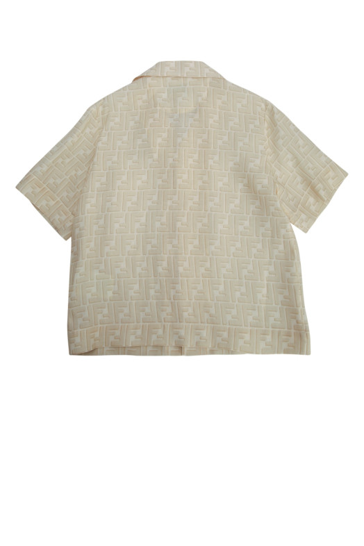 CAMICIA FF SHADOW PRIN LINEN FENDI KIDS (JUC109)